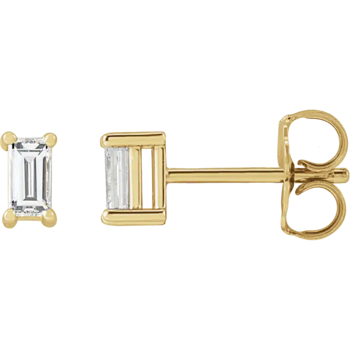 The Slims Quarter Carat TCW Baguette Stud Earrings