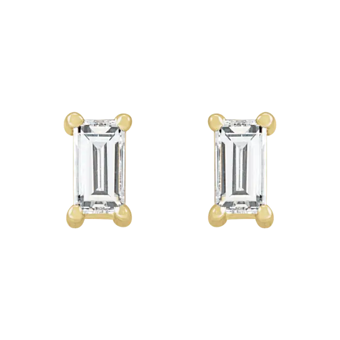 The Slims Quarter Carat TCW Baguette Stud Earrings