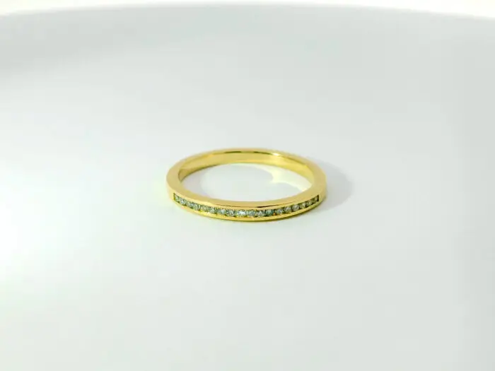 May channel set round diamond ring