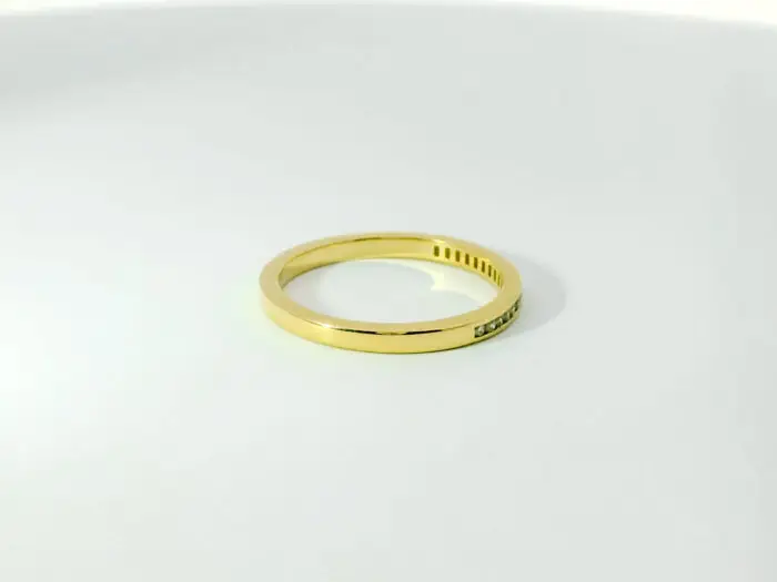May channel set round diamond ring