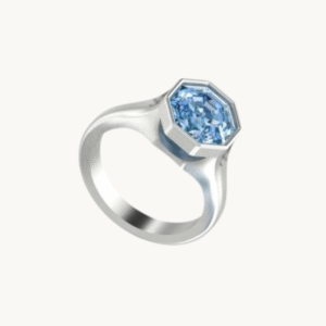 Octagon Bezel Ring - Diamond