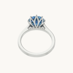Octagon Tulip Ring - Moissanite