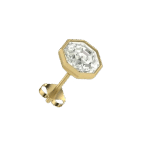 Octagon Diamond Earrings