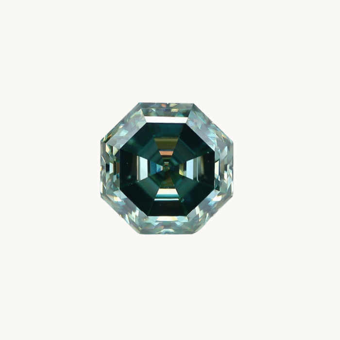 Octagon Bezel Ring - Moissanite - Image 2