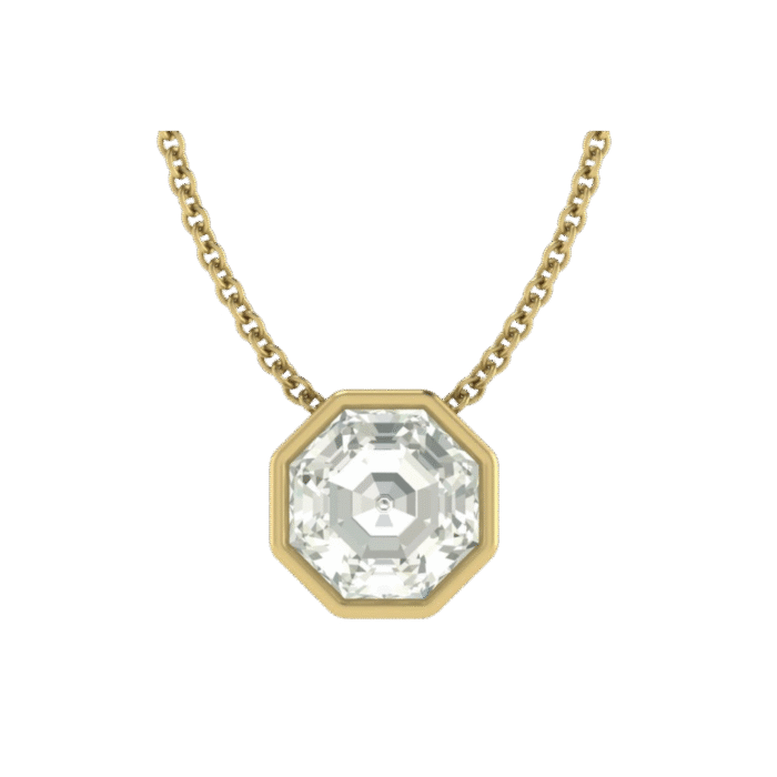 Octagon Diamond Pendant