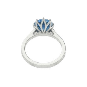 Octagon Tulip Ring - Moissanite